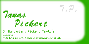 tamas pickert business card